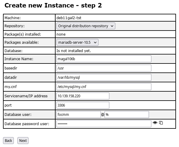 Create Instance - Step 2